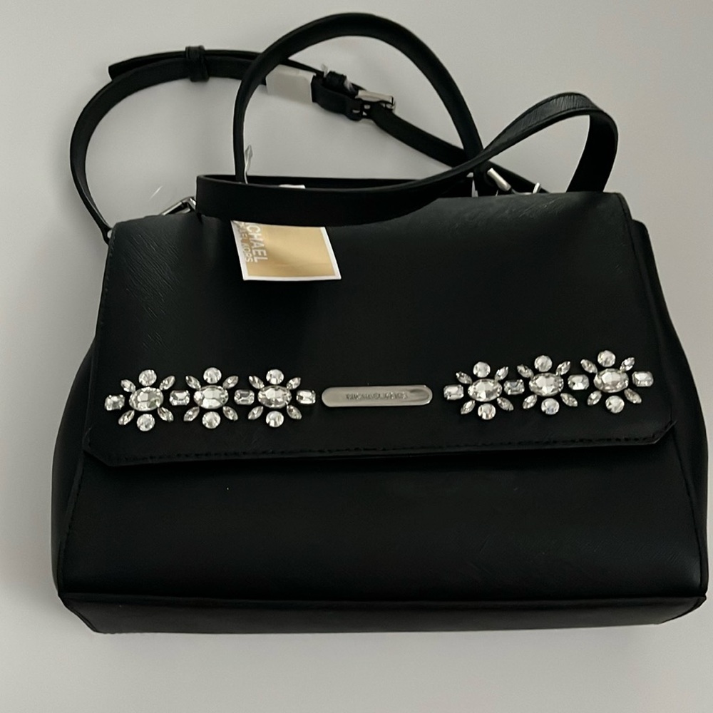 New Michael Kors CALLIE JEWEL
Medium Top Handle Satchel